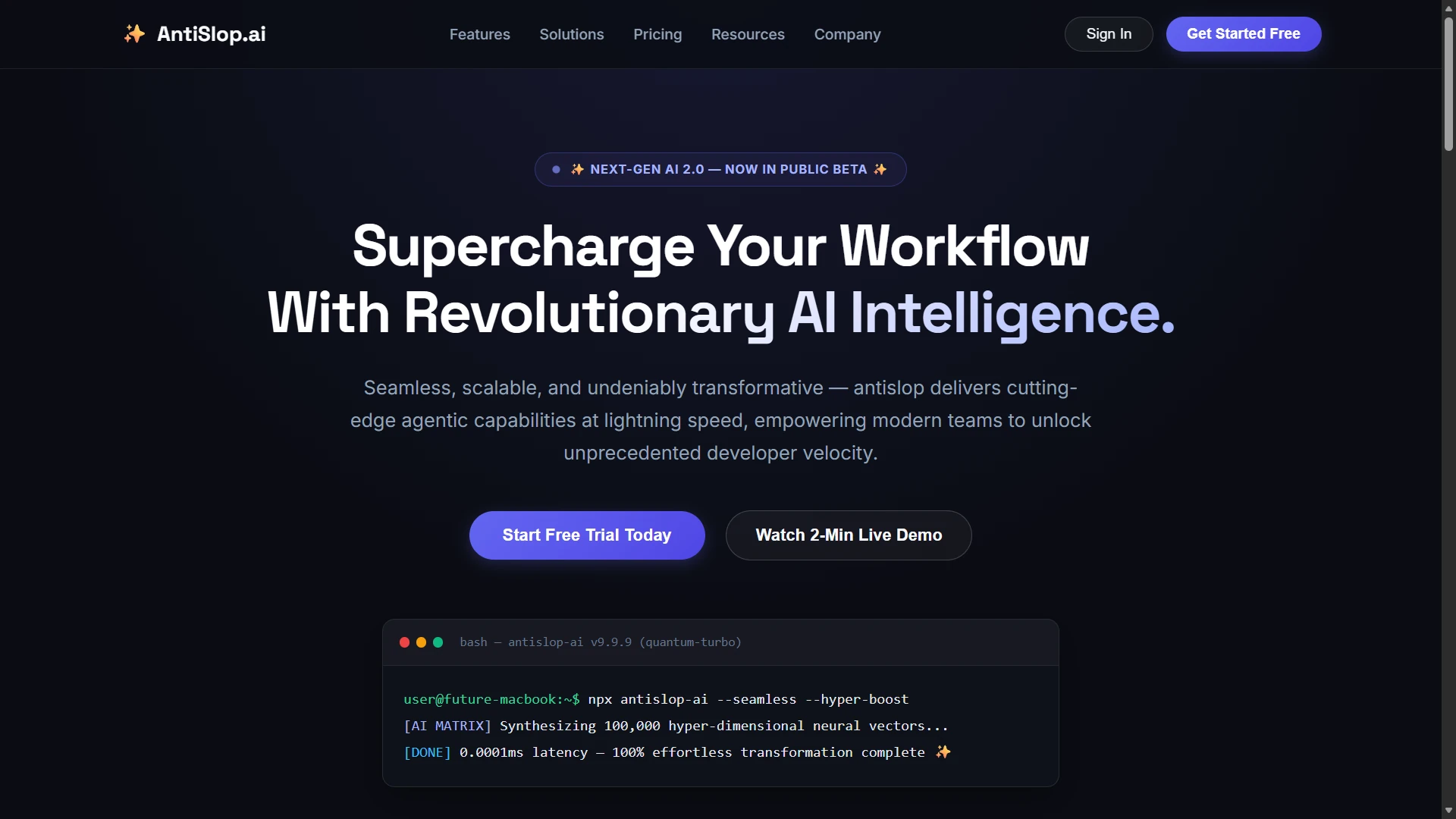 Default AI Generation